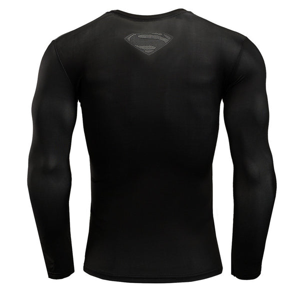 SUPERMAN Compression Shirt for Men (Long Sleeve)