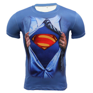 SUPERMAN Compression Shirt for Men (Short Sleeve)