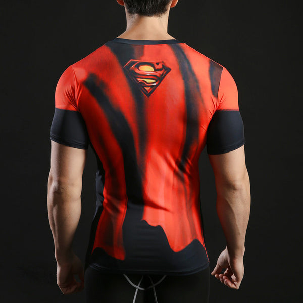 SUPERMAN Compression Shirt for Men (Short Sleeve)