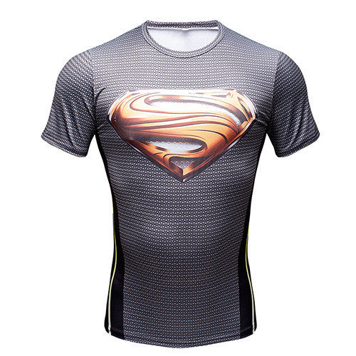 SUPERMAN Compression Shirt for Men (Short Sleeve)