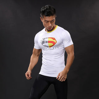 SUPERMAN Compression Shirt for Men (Short Sleeve)