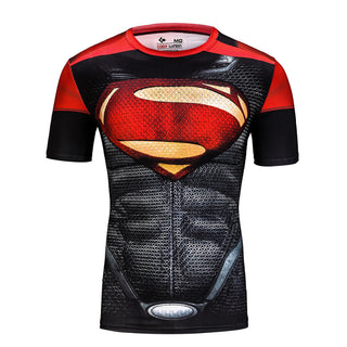 SUPERMAN Compression Shirt for Men (Short Sleeve)