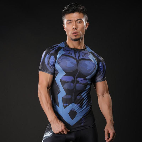 BLACK BOLT Compression Shirt for Men (Short Sleeve)