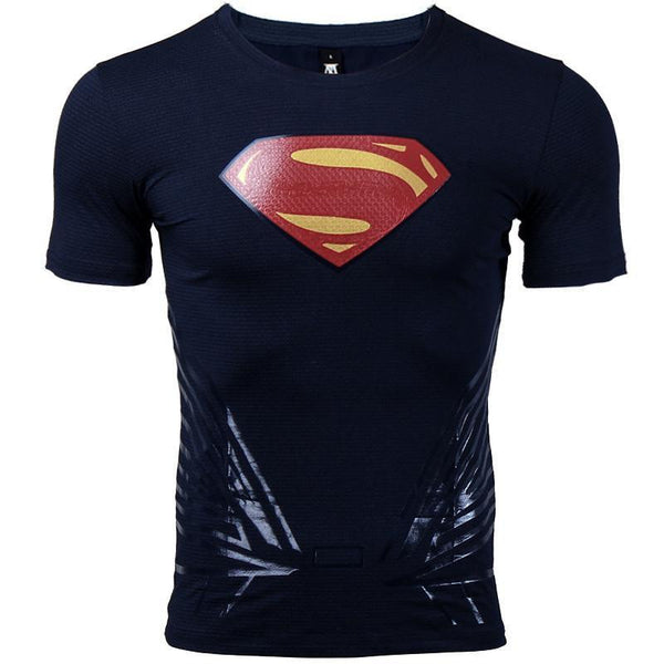 SUPERMAN Compression Shirt for Men (Short Sleeve)
