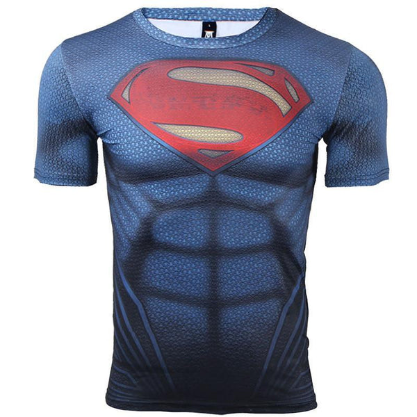 SUPERMAN Compression Shirt for Men (Short Sleeve)