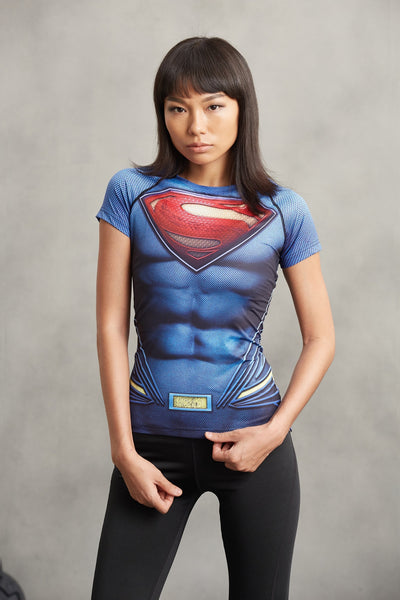 SUPERMAN Compression Shirt for Women (Short Sleeve)