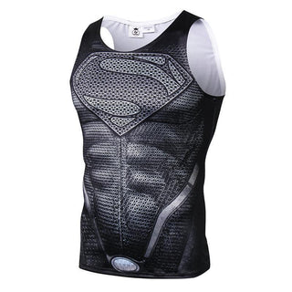 Superman Krypton Sleeveless Compression Top - Totally Superhero