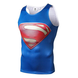 Superman Krypton Sleeveless Compression Top - Totally Superhero