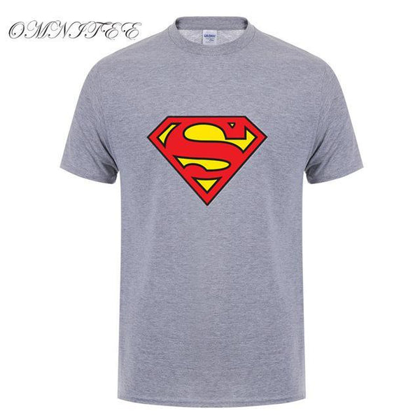 ME SUPERMAN colors) T-Shirt for (8 Logo Sleeve Men – SUPERHERO Short