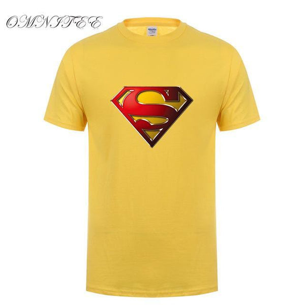 Superman t shirt yellow new arrivals