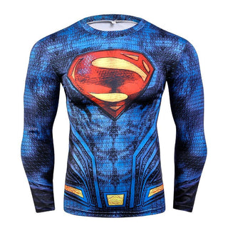 SUPERMAN Long Sleeve Compression Shirt for Men