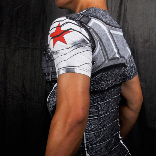 WINTER SOLDIER Compression Shirt for Men (Short Sleeve)