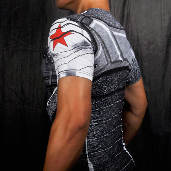 WINTER SOLDIER Compression Shirt for Men (Short Sleeve)