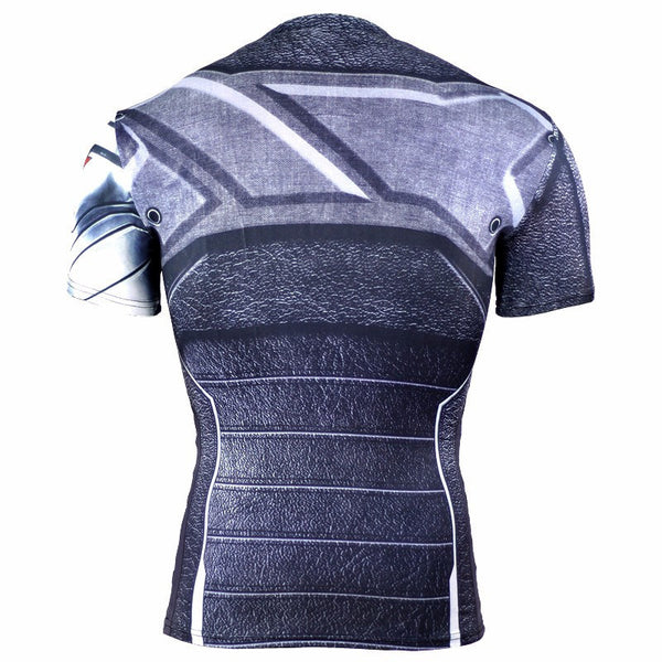 WINTER SOLDIER Compression Shirt for Men (Short Sleeve)