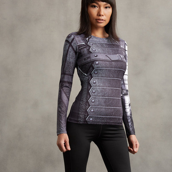 WINTER SOLDIER Compression Shirt for Women (Long Sleeve)