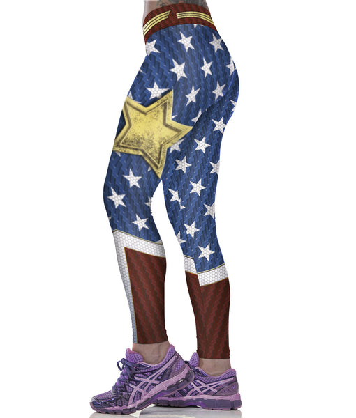 Wonder Woman Compression Leggings for Women