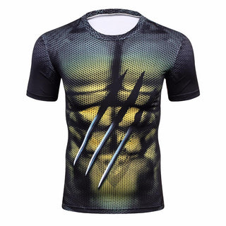 X-MEN Wolverine Compression Shirt for Men (Short Sleeve)